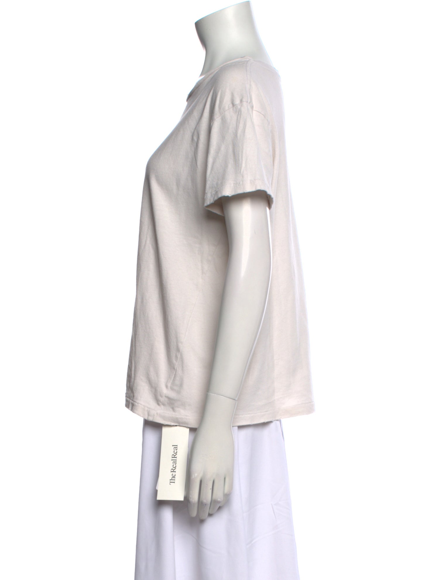 Nili Lotan Scoop Neck Short Sleeve T-Shirt