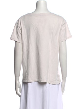 Nili Lotan Scoop Neck Short Sleeve T-Shirt