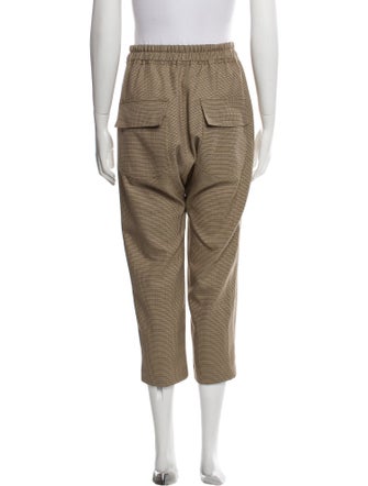 Nili Lotan Plaid Print Straight Leg Pants