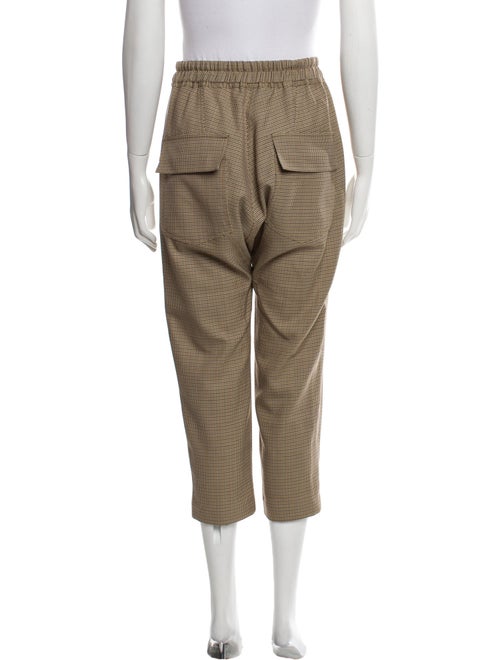 Nili Lotan Plaid Print Straight Leg Pants