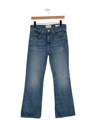 Nili Lotan Mid-Rise Wide Leg Jeans