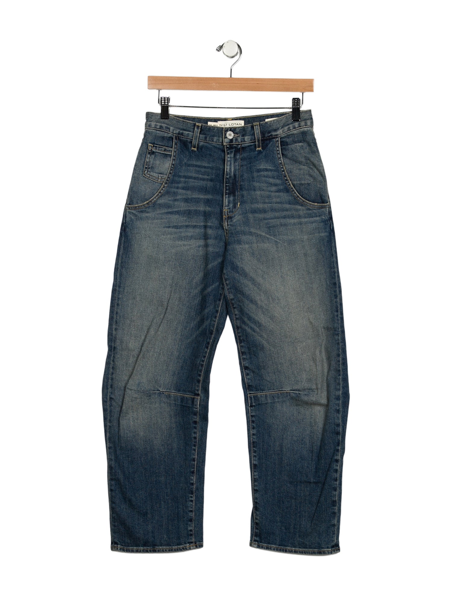 Nili Lotan High-Rise Straight Leg Jeans