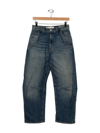 Nili Lotan High-Rise Straight Leg Jeans