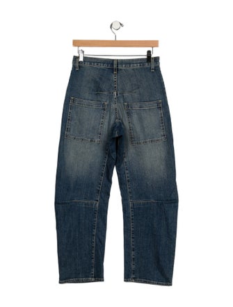 Nili Lotan High-Rise Straight Leg Jeans