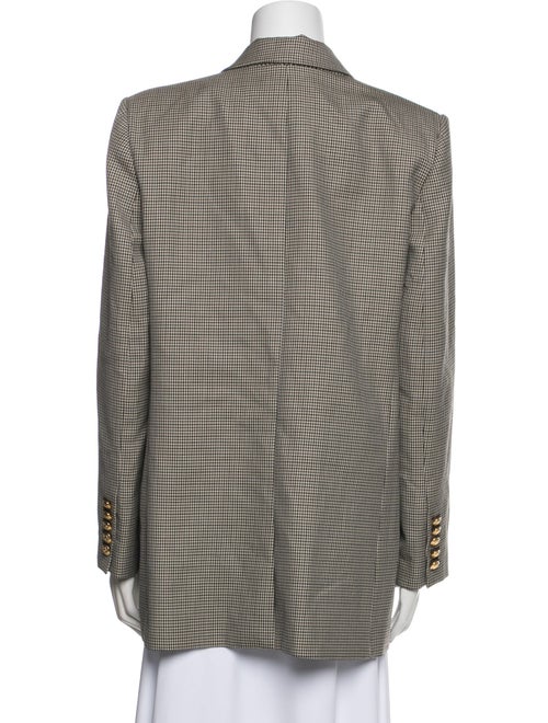 Nili Lotan Virgin Wool Houndstooth Print Blazer