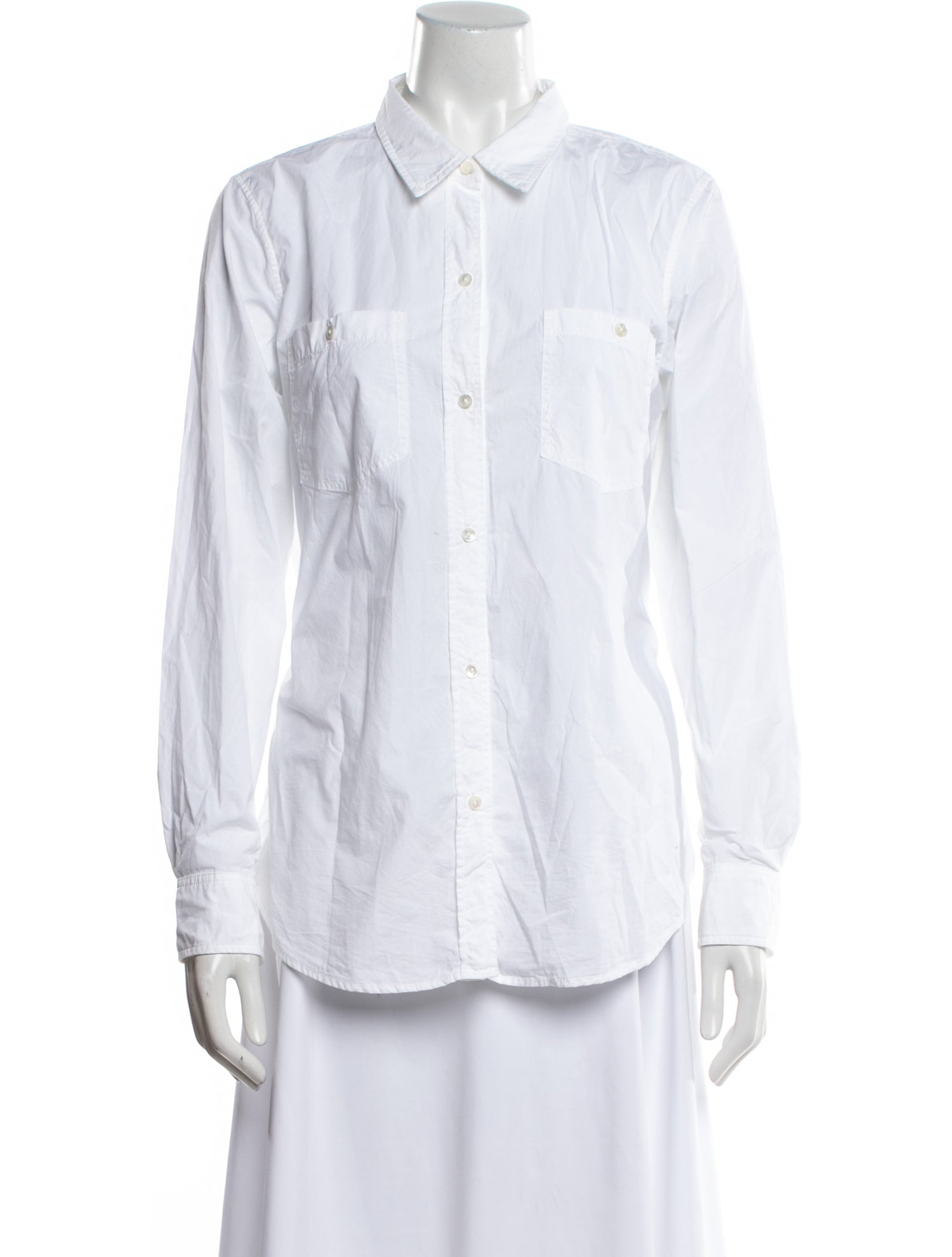 Nili Lotan Long Sleeve Button-Up Top