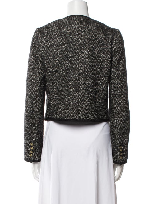 Nili Lotan Virgin Wool Tweed Pattern Evening Jacket