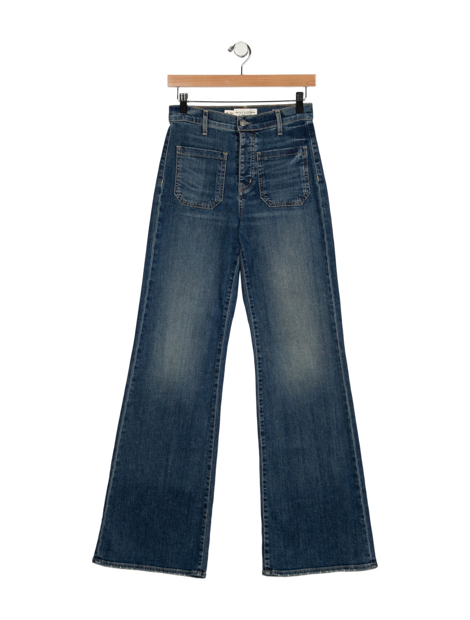 Nili Lotan High-Rise Wide Leg Jeans