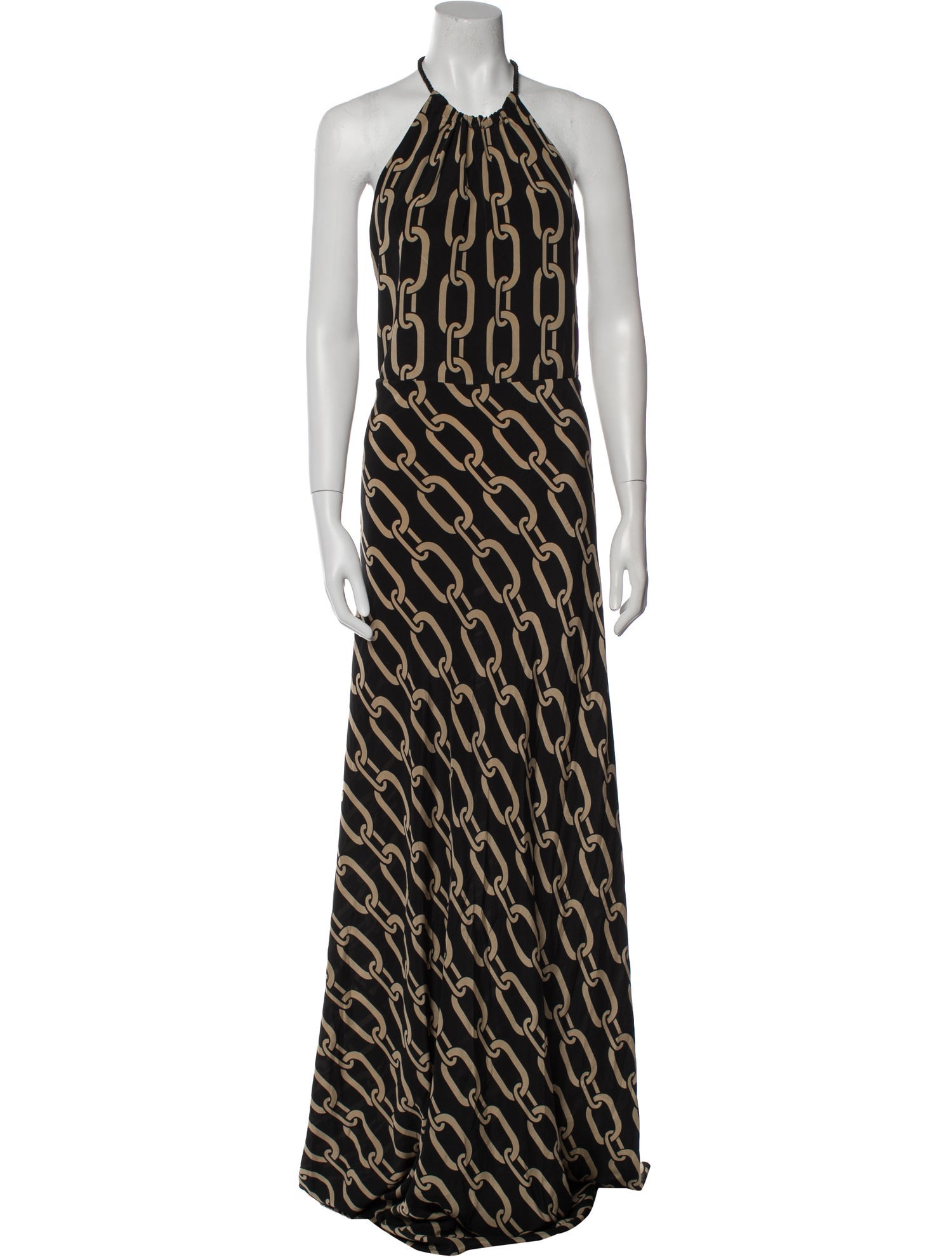 Nili Lotan Printed Long Dress