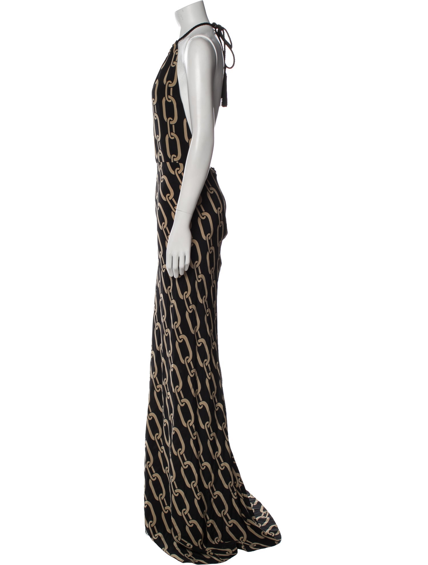 Nili Lotan Printed Long Dress