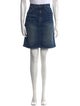 Nili Lotan Distressed Accents Knee-Length Skirt