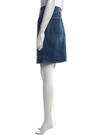 Nili Lotan Distressed Accents Knee-Length Skirt