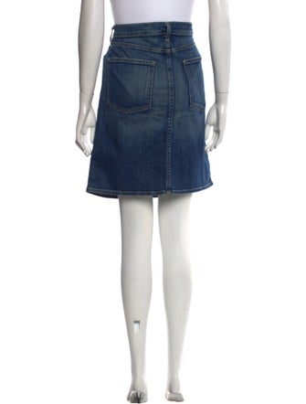 Nili Lotan Distressed Accents Knee-Length Skirt