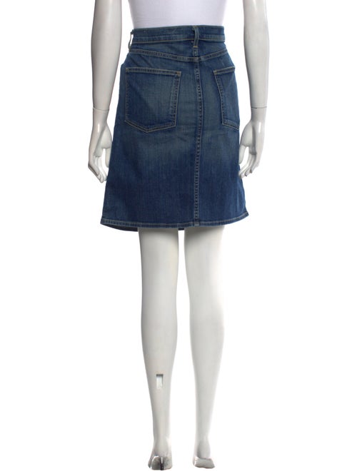 Nili Lotan Distressed Accents Knee-Length Skirt