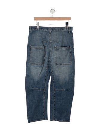 Nili Lotan Mid-Rise Wide Leg Jeans