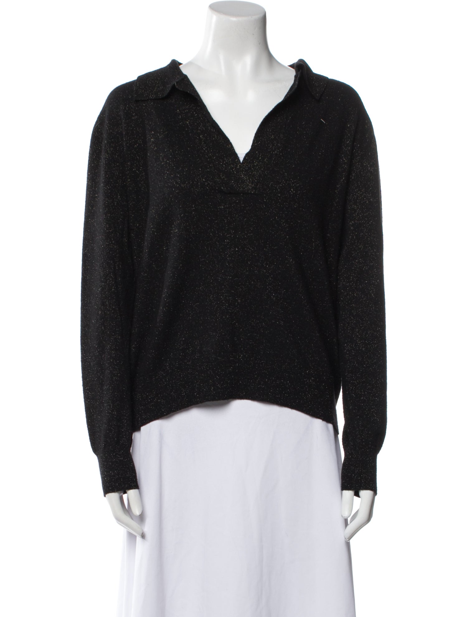 Nili Lotan Merino Wool V-Neck Sweater