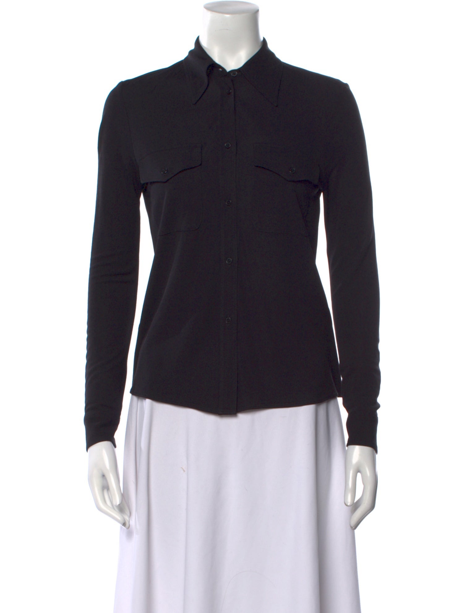 Nili Lotan Long Sleeve Button-Up Top