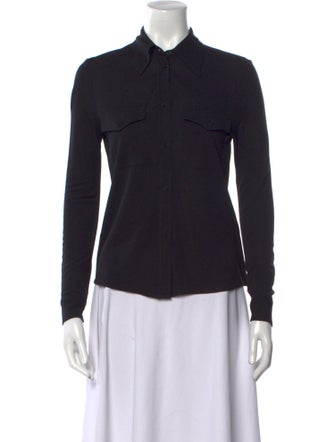 Nili Lotan Long Sleeve Button-Up Top