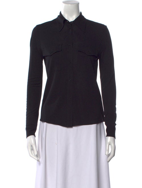 Nili Lotan Long Sleeve Button-Up Top