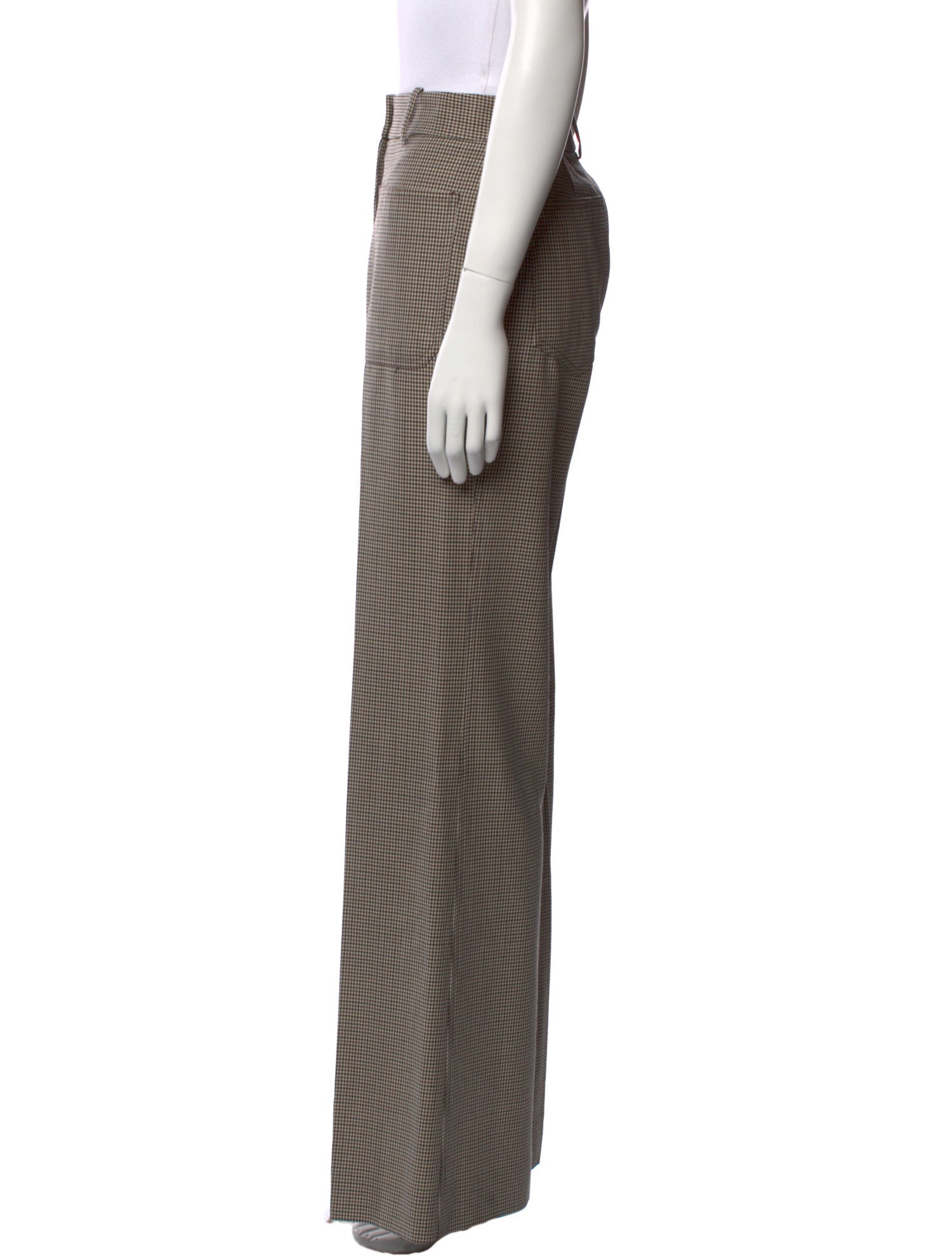 Nili Lotan Virgin Wool Wide Leg Pants