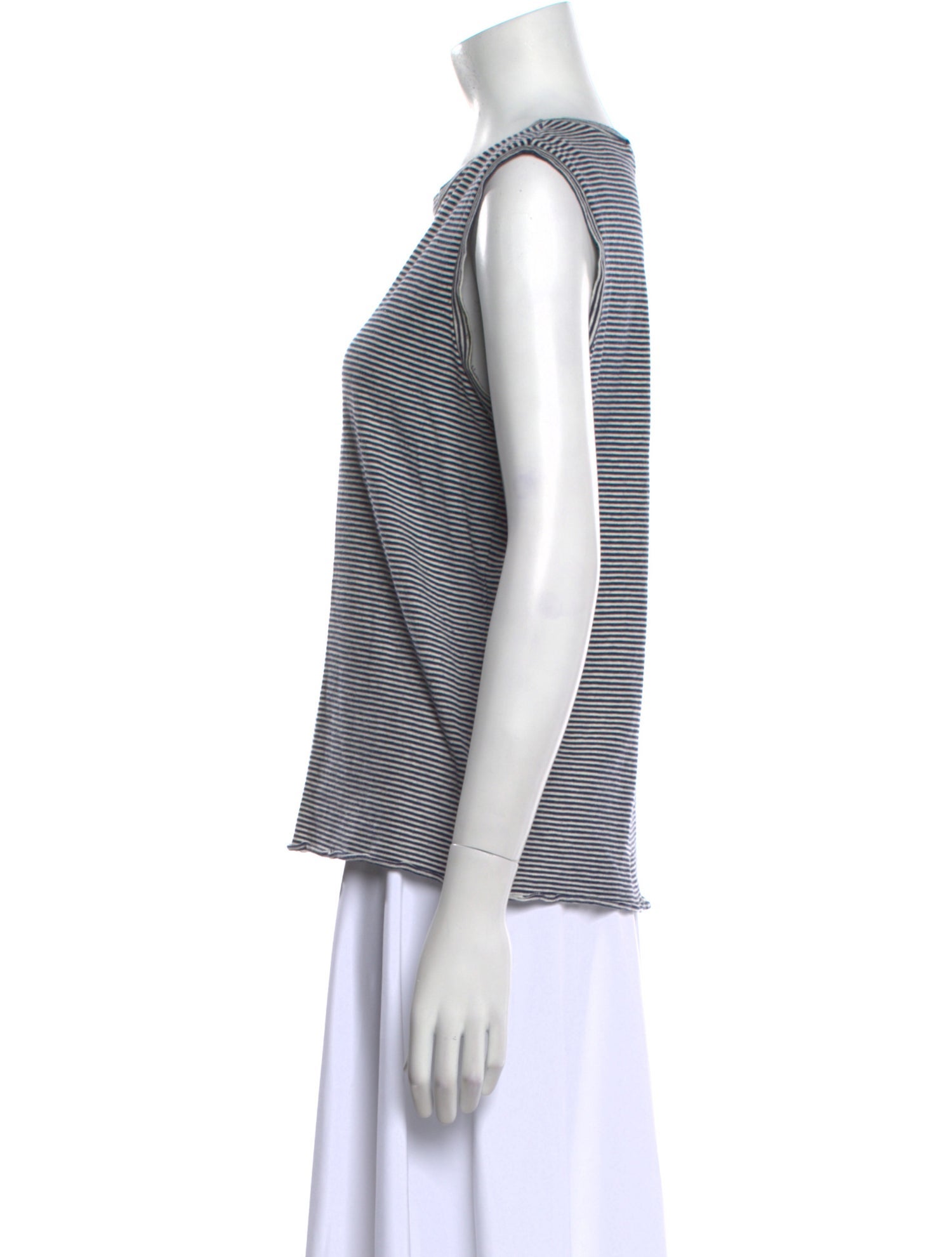 Nili Lotan Striped Crew Neck Top