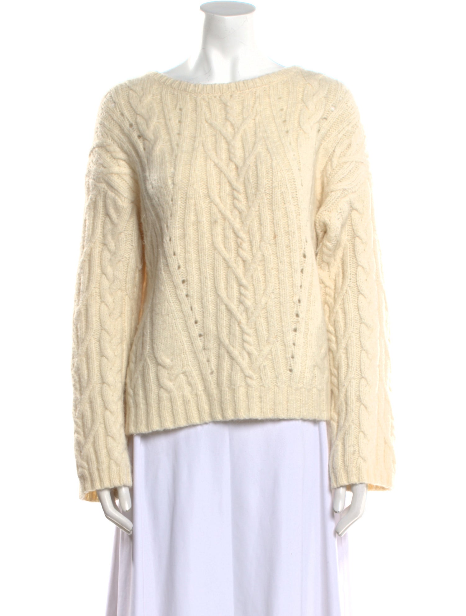 Nili Lotan Alpaca Bateau Neckline Sweater
