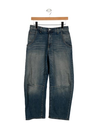 Nili Lotan Mid-Rise Wide Leg Jeans