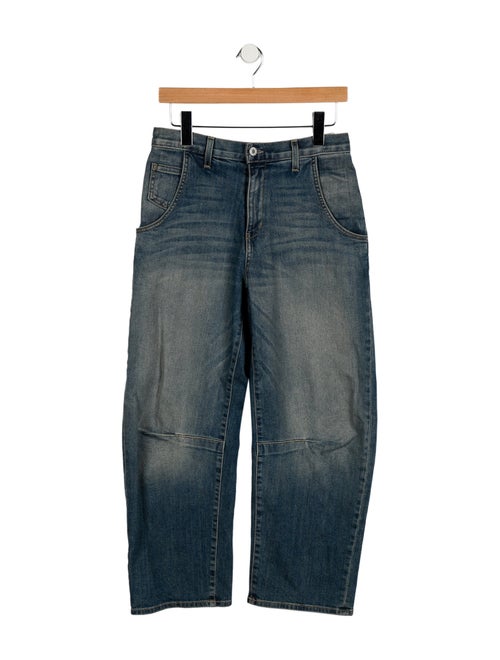 Nili Lotan Mid-Rise Wide Leg Jeans