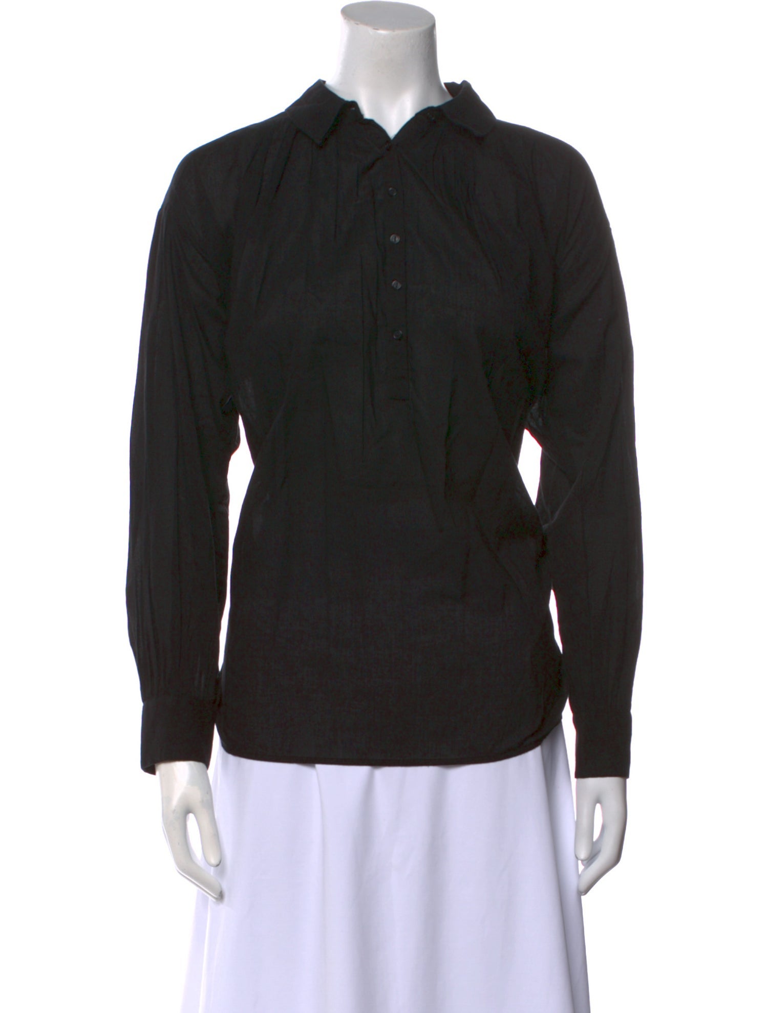 Nili Lotan Long Sleeve Button-Up Top