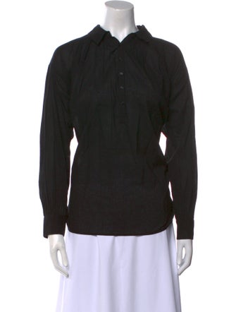 Nili Lotan Long Sleeve Button-Up Top