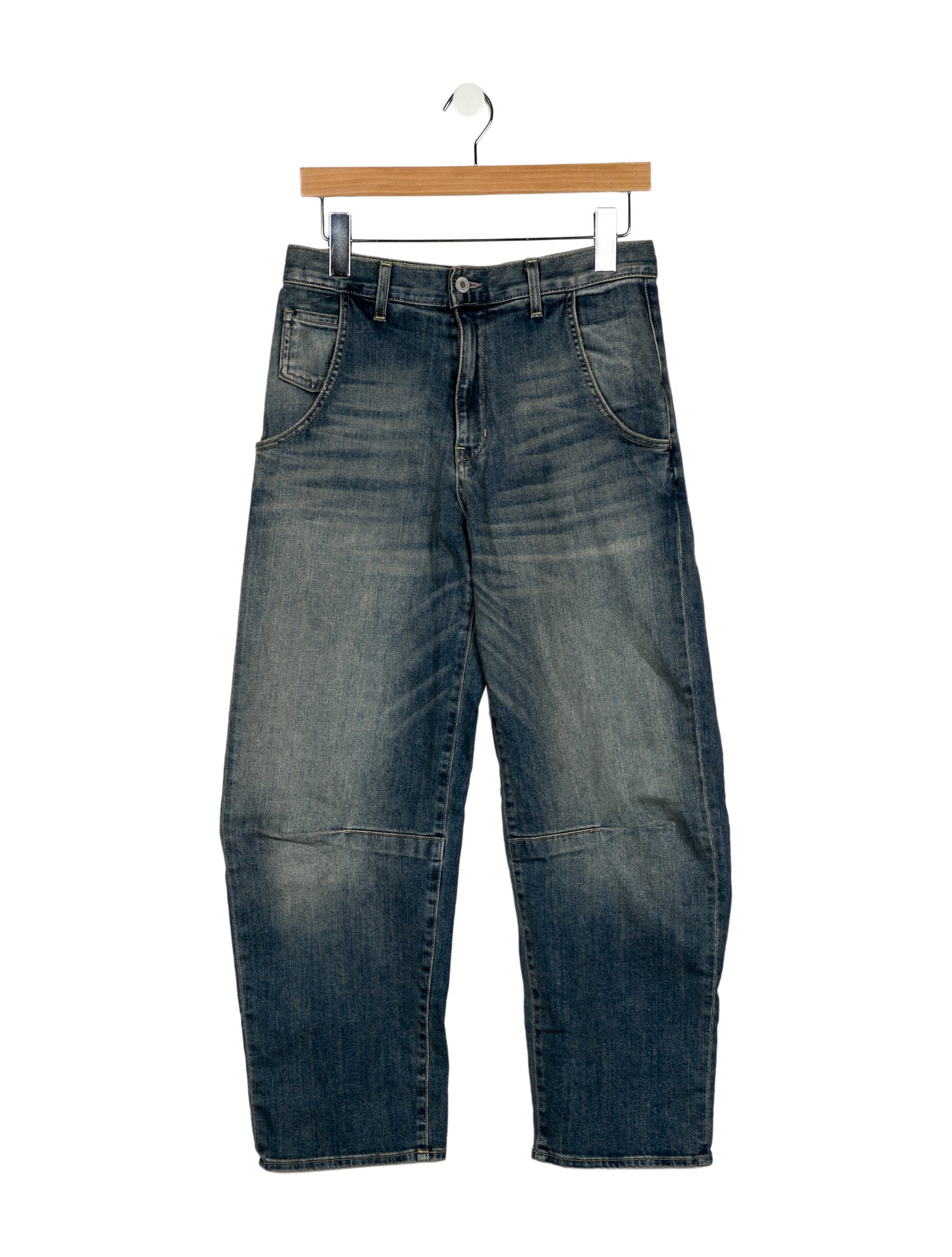 Nili Lotan Mid-Rise Straight Leg Jeans