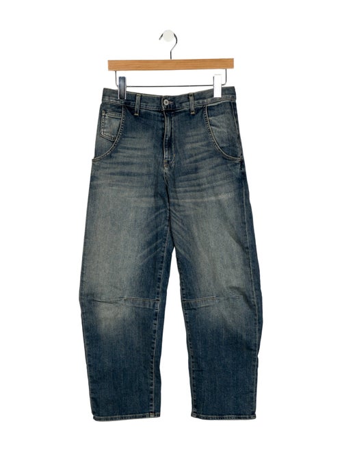 Nili Lotan Mid-Rise Straight Leg Jeans