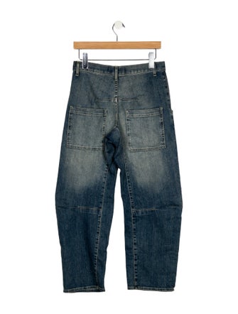 Nili Lotan Mid-Rise Straight Leg Jeans