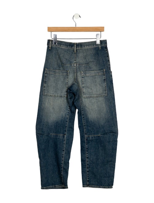 Nili Lotan Mid-Rise Straight Leg Jeans