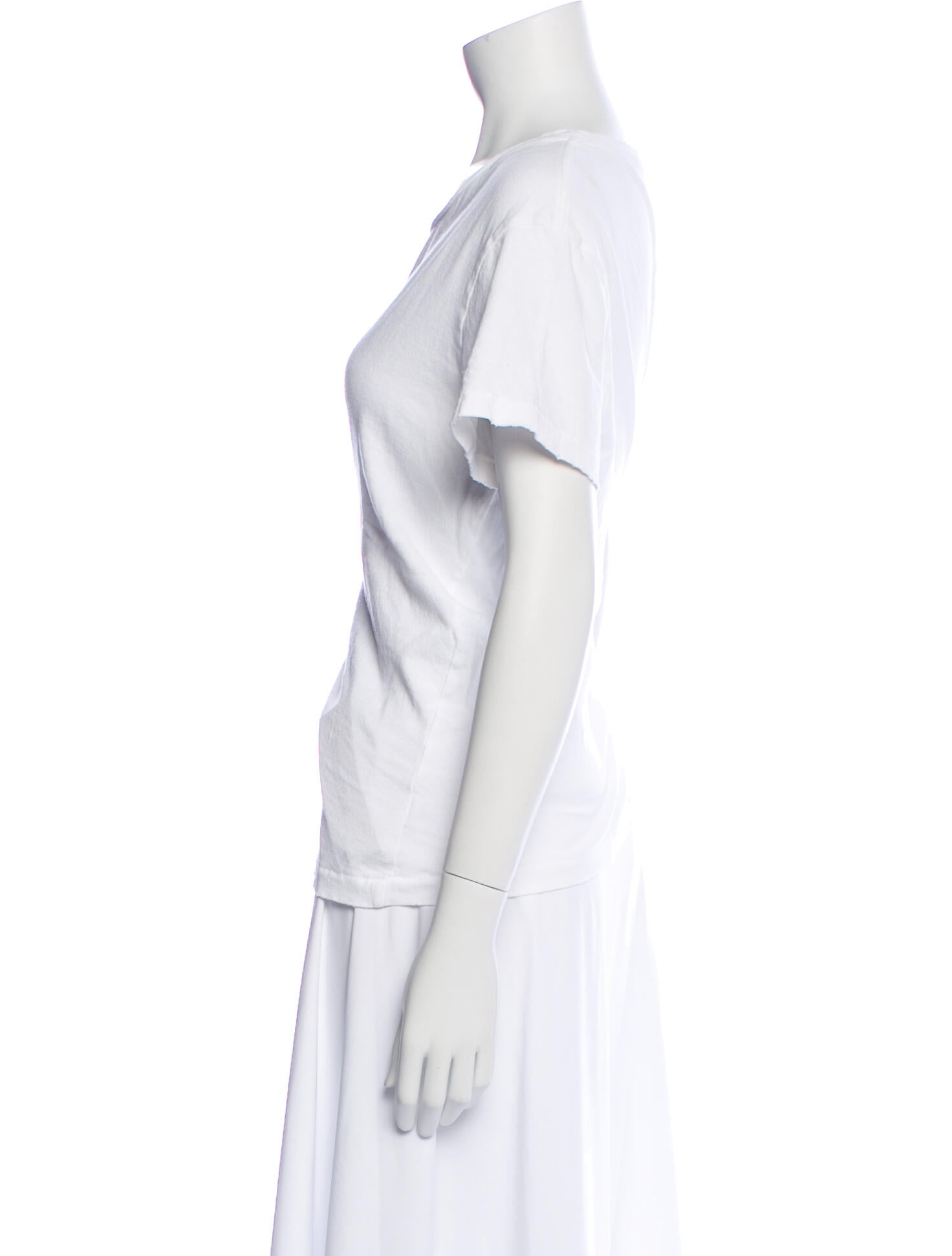 Nili Lotan Scoop Neck Short Sleeve T-Shirt