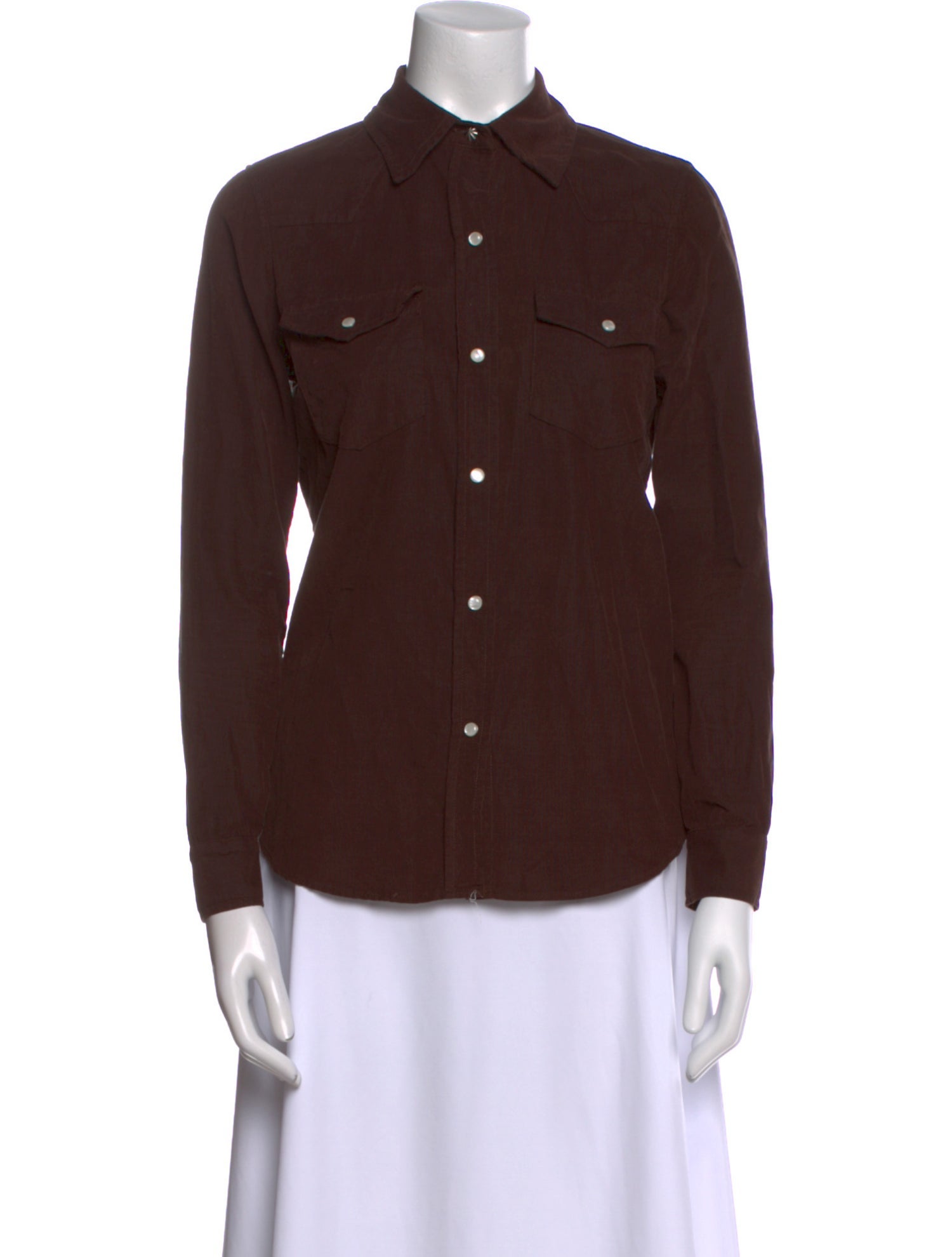 Nili Lotan Long Sleeve Button-Up Top