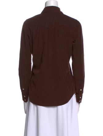 Nili Lotan Long Sleeve Button-Up Top