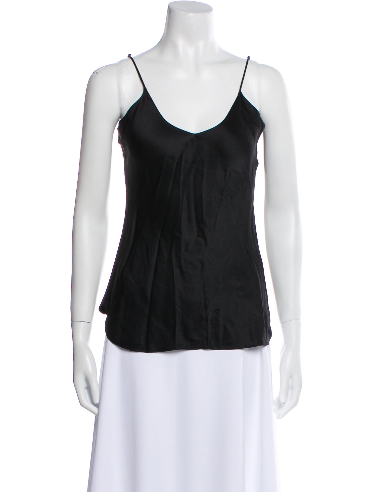 Nili Lotan Silk Scoop Neck Top