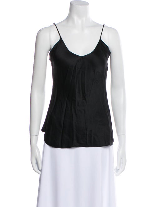 Nili Lotan Silk Scoop Neck Top