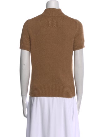 Nili Lotan Camel Hair Mock Neck Sweater