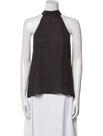 Nili Lotan Silk Halterneck Blouse