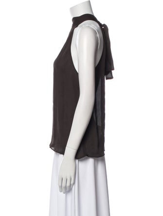 Nili Lotan Silk Halterneck Blouse