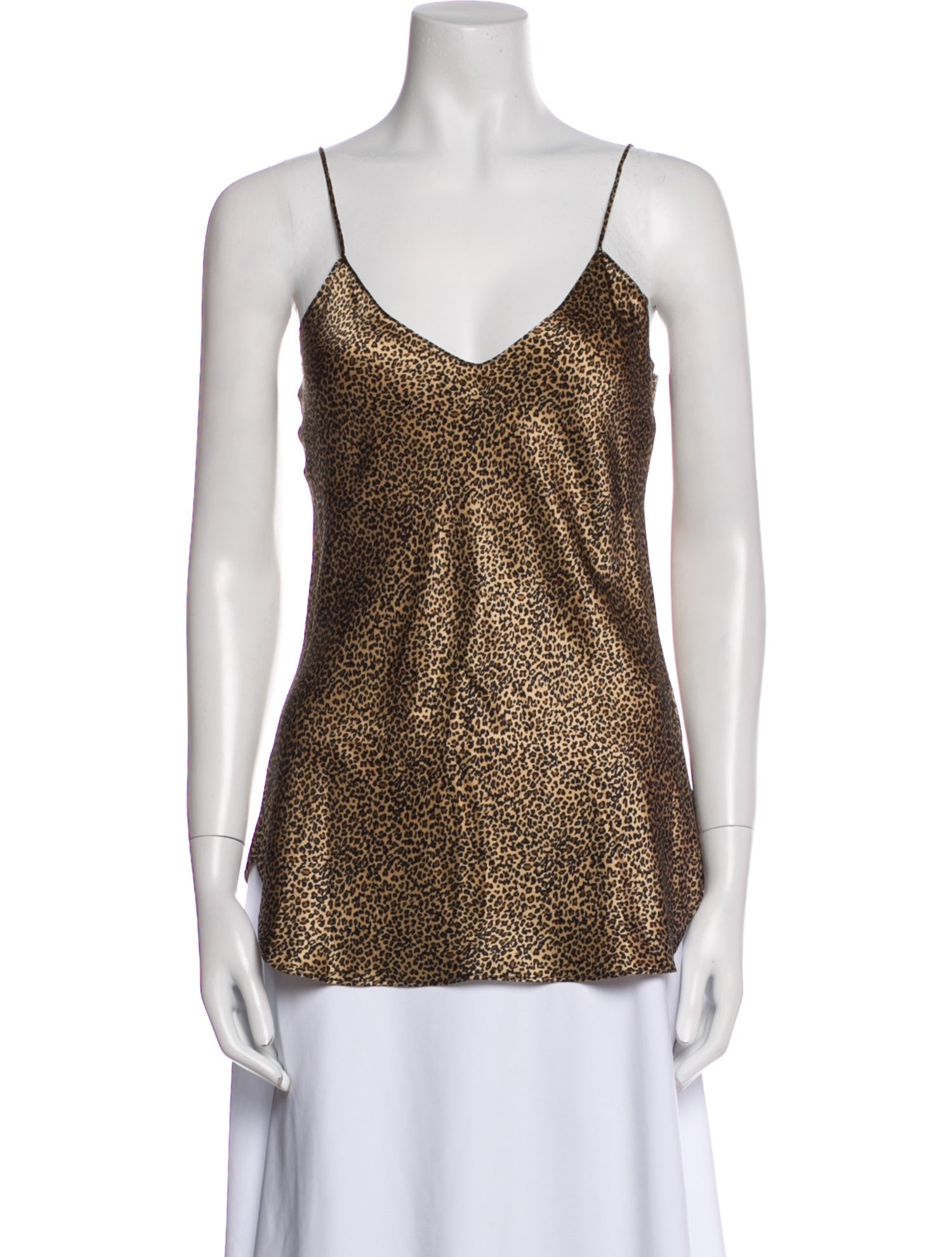 Nili Lotan Silk Animal Print Top