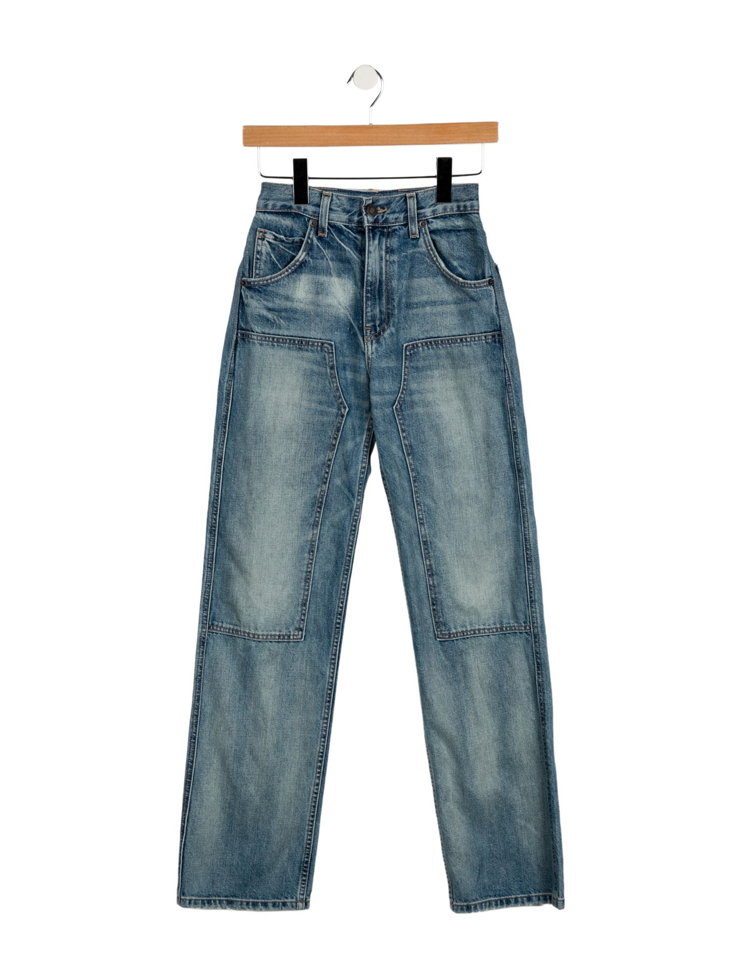 Nili Lotan Mid-Rise Straight Leg Jeans