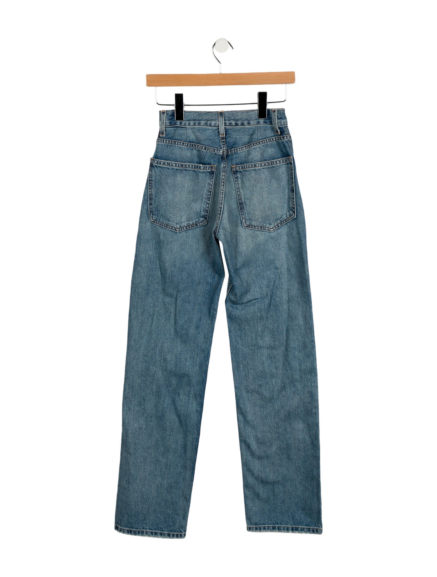 Nili Lotan Mid-Rise Straight Leg Jeans