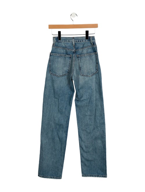 Nili Lotan Mid-Rise Straight Leg Jeans