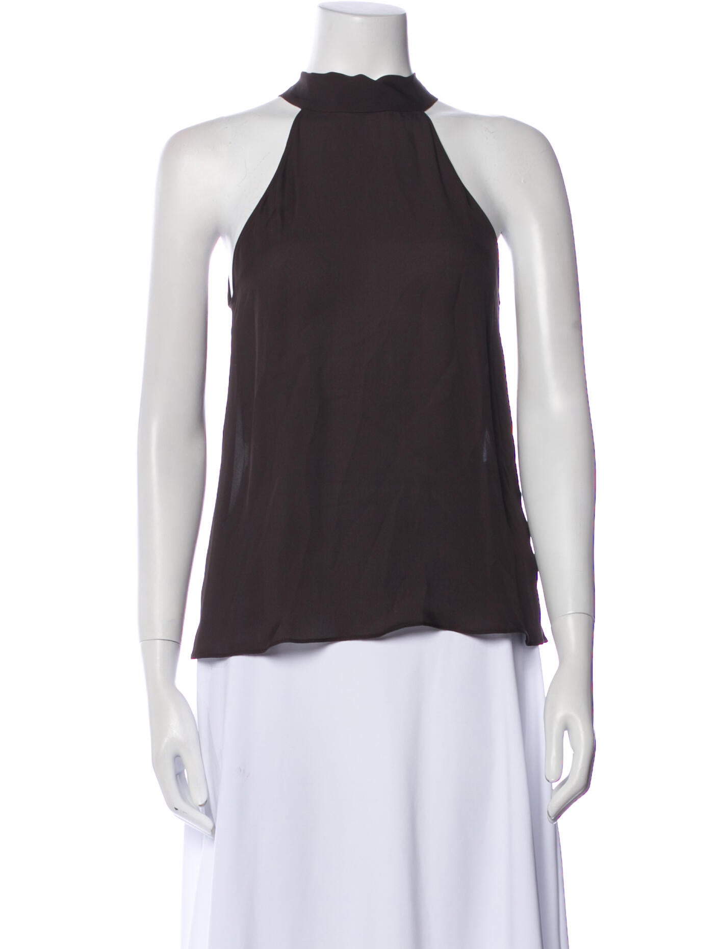 Nili Lotan Silk Halterneck Top