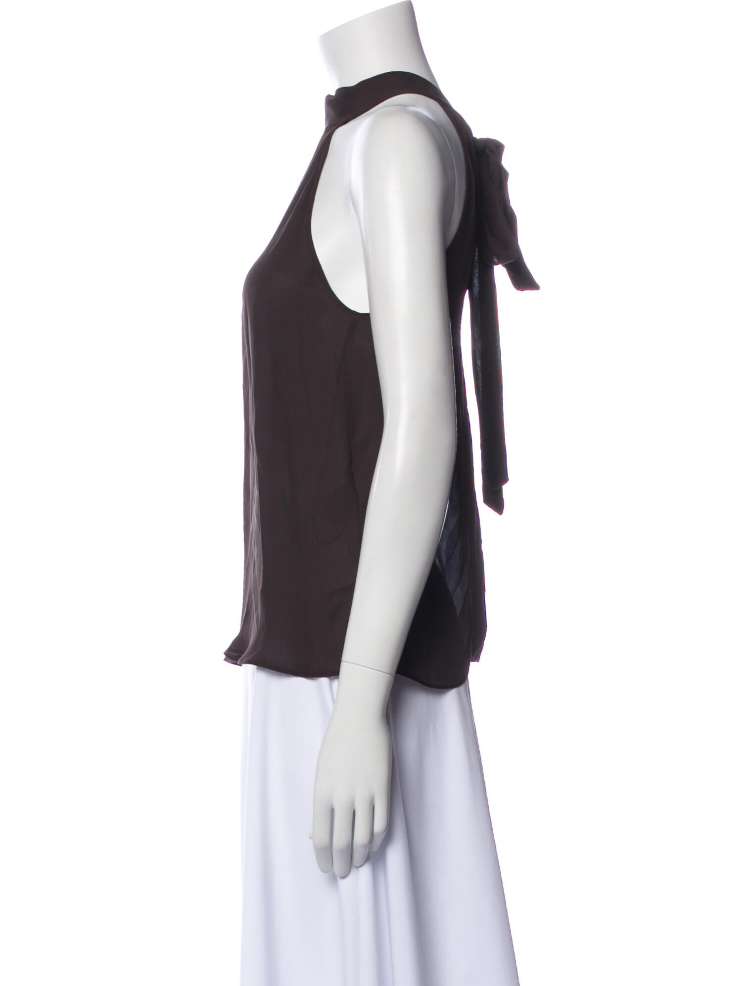 Nili Lotan Silk Halterneck Top