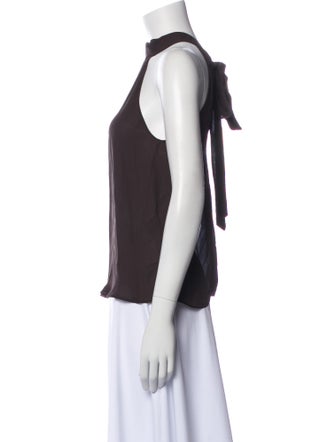 Nili Lotan Silk Halterneck Top