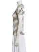 Nili Lotan Striped V-Neck T-Shirt